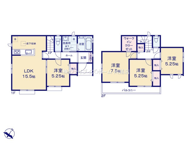 【E号棟　間取図】