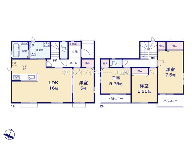 【B号棟　間取図】