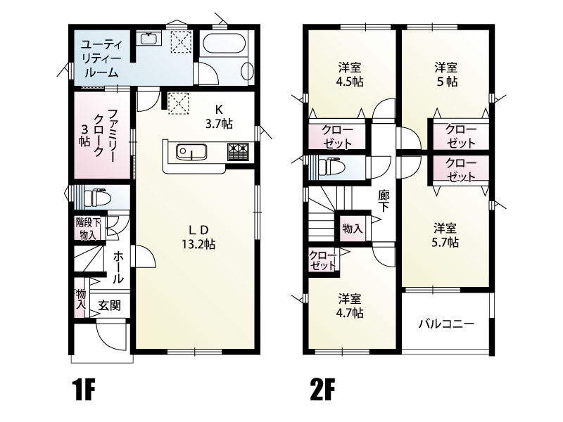 久喜市吉羽5丁目第9　1号棟　間取図