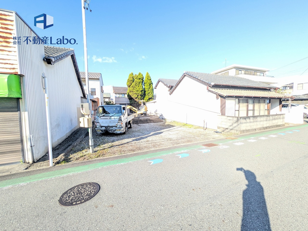 清水区三保32期　全1棟の前面道路含む現地写真