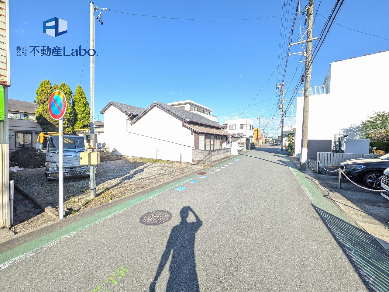 清水区三保32期　全1棟の前面道路含む現地写真