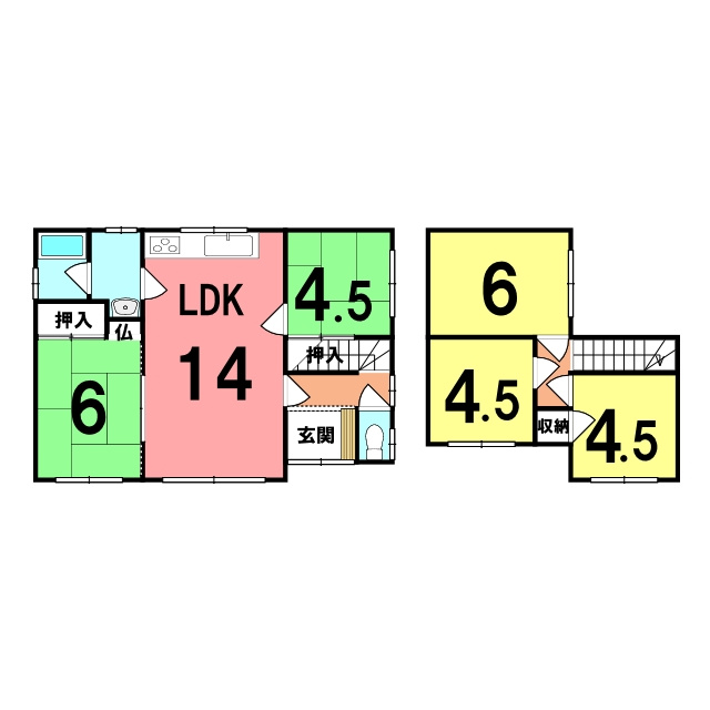 登別市柏木町1丁目29-21　中古住宅の間取り