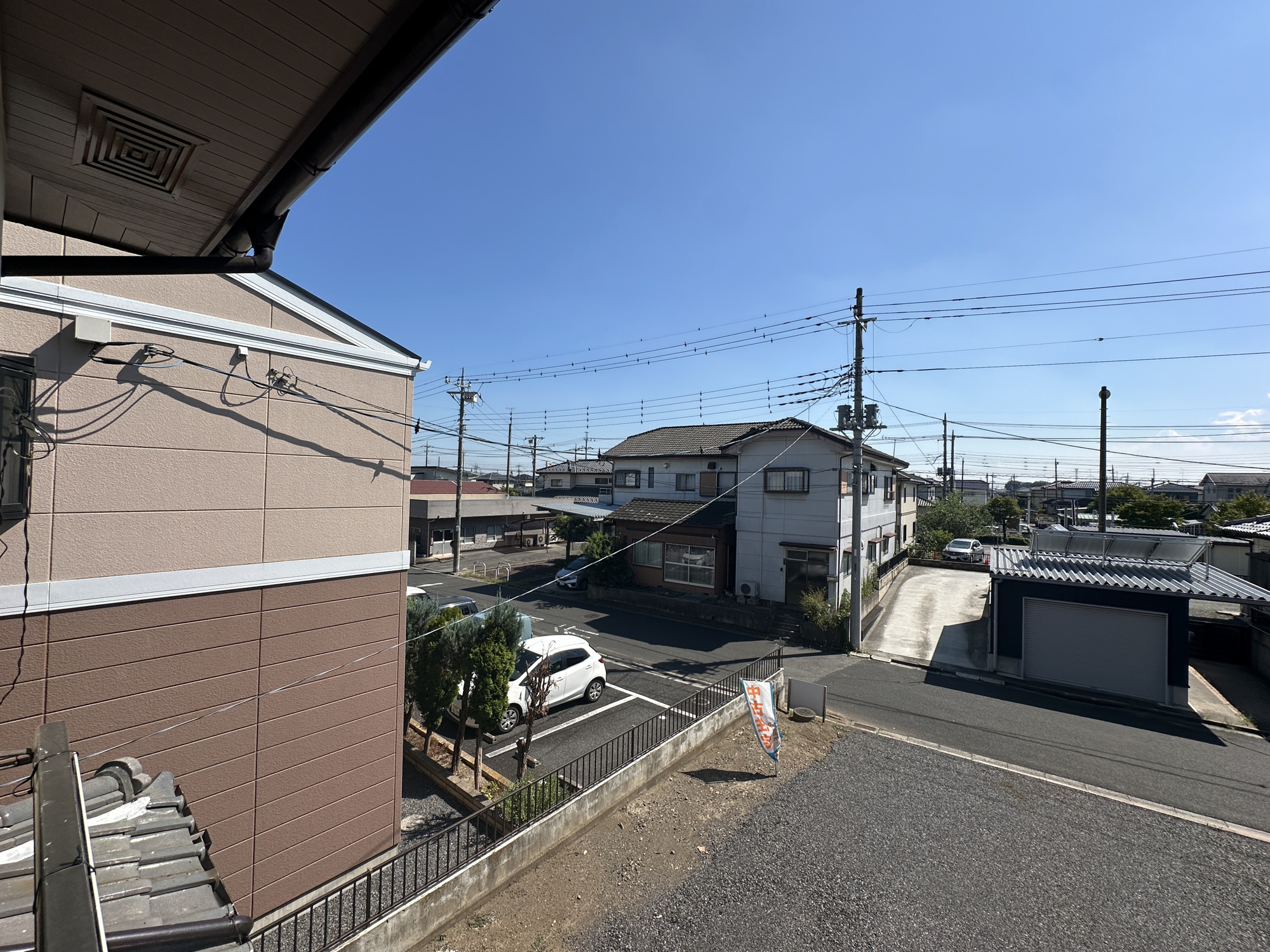 足利市山川町の中古一戸建の展望|隣地との距離が確保されているので開放感のある眺望♪