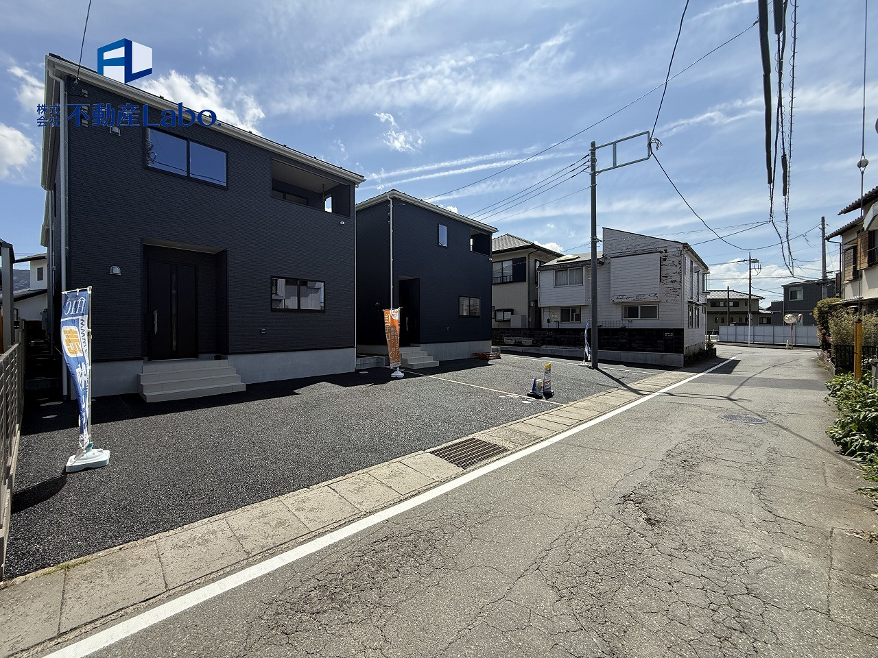 クレイドルガーデン　函南町仁田第12の前面道路含む現地写真|東側の前面道路は交通量も少なく、駐車も安心して行えます♪