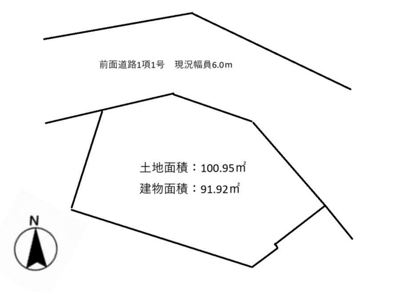 横浜市戸塚区深谷町 中古戸建て【仲介手数料無料】カースペース2台の区画図
