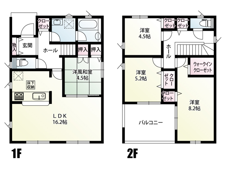 常総市本石下　5号棟　間取図