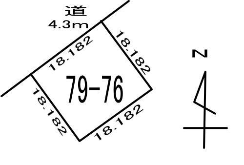 白老町萩野79-76　土地の外観