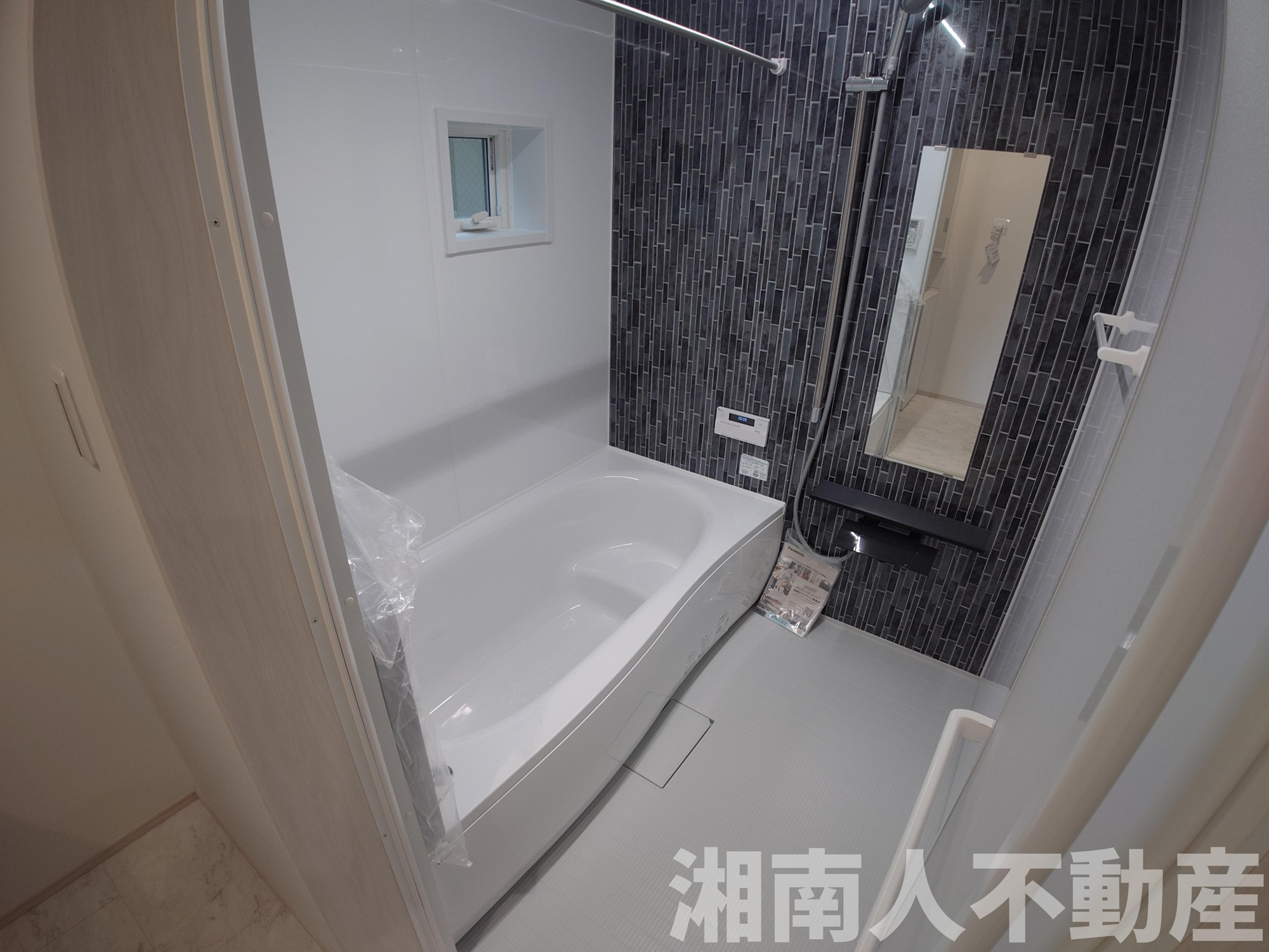 平塚市高根１丁目１８－１８新築戸建ての浴室|コンパクトで使いやすいお風呂です