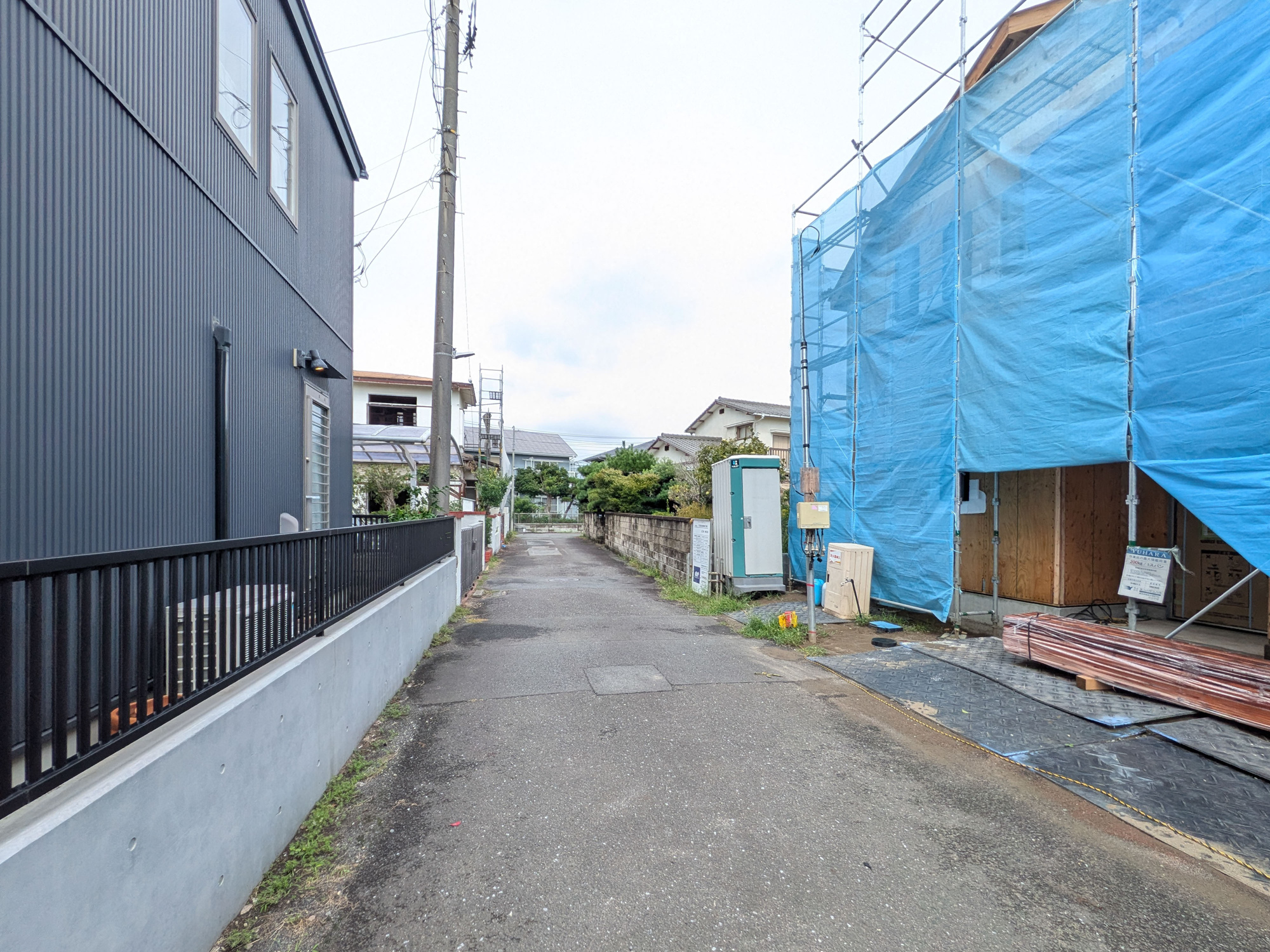 藤沢市辻堂東海岸2丁目８－１５新築戸建ての前面道路含む現地写真|前面道路含む現地写真です