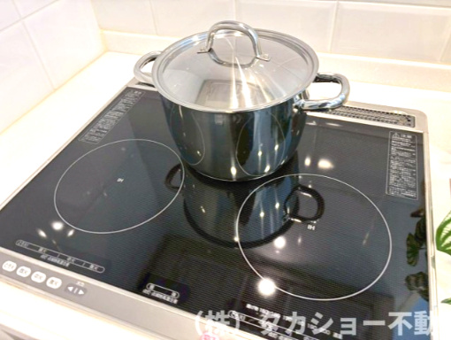 メビウスブレイン西千葉のキッチン|IHクッキングヒーターになります。