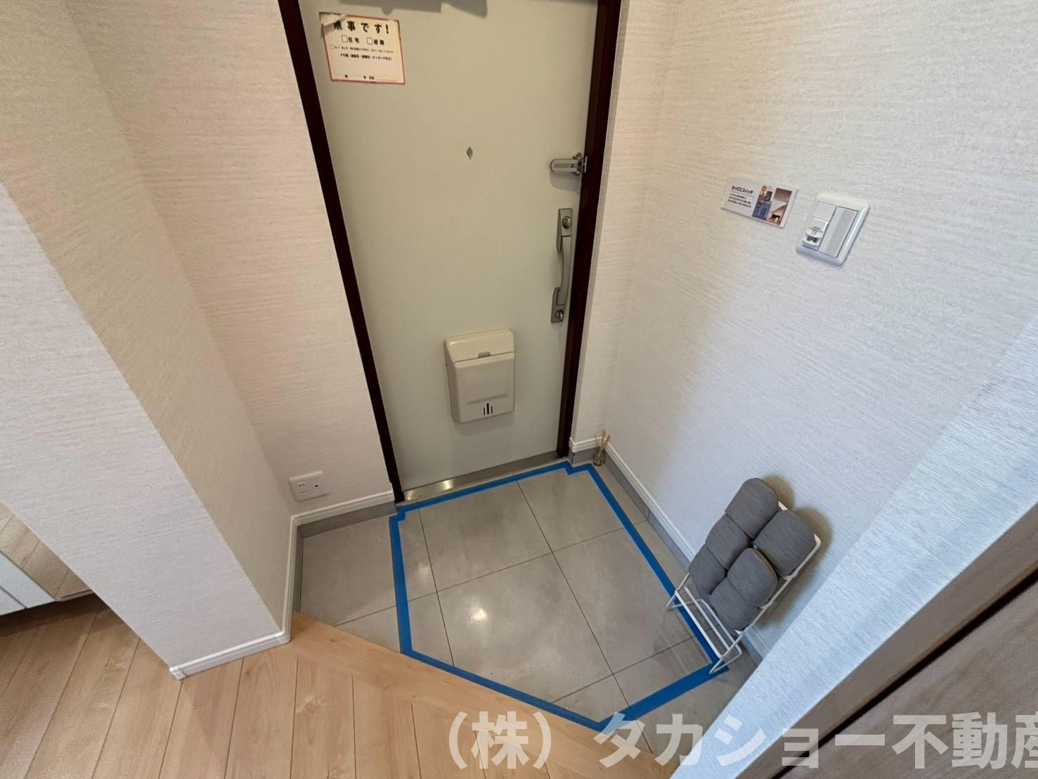 高洲三丁目住宅　19号棟の玄関|落ち着いた玄関です