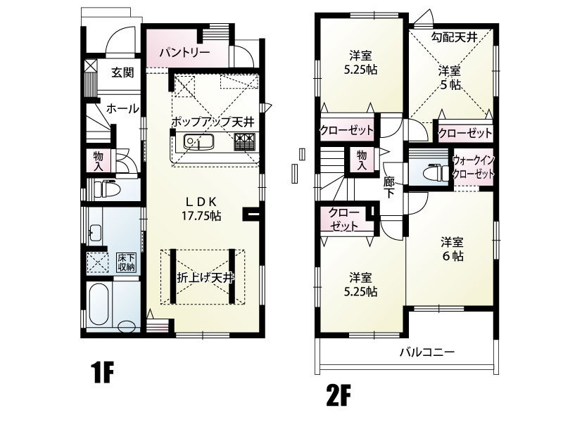 久喜市栗原4丁目（全3棟）2号棟　間取図