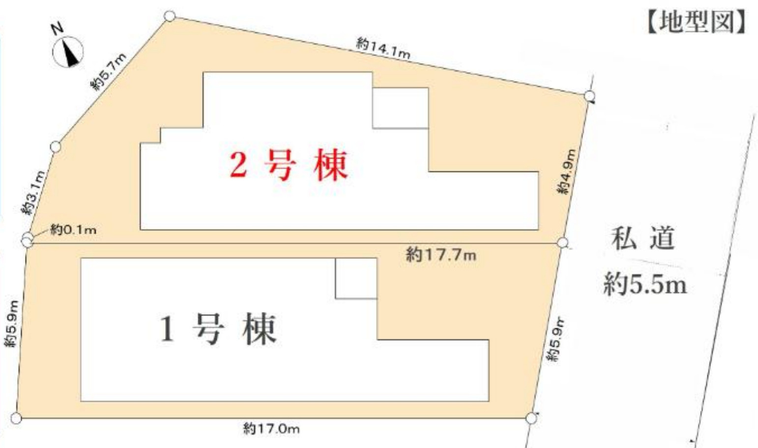 横浜市南区六ッ川2丁目 新築戸建て【仲介手数料無料】の区画図