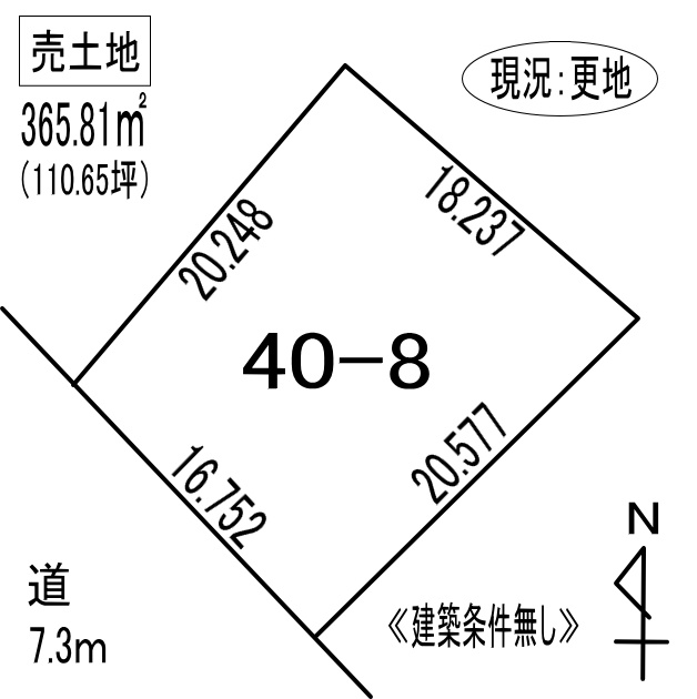 登別市新川町4丁目40-8　土地の外観