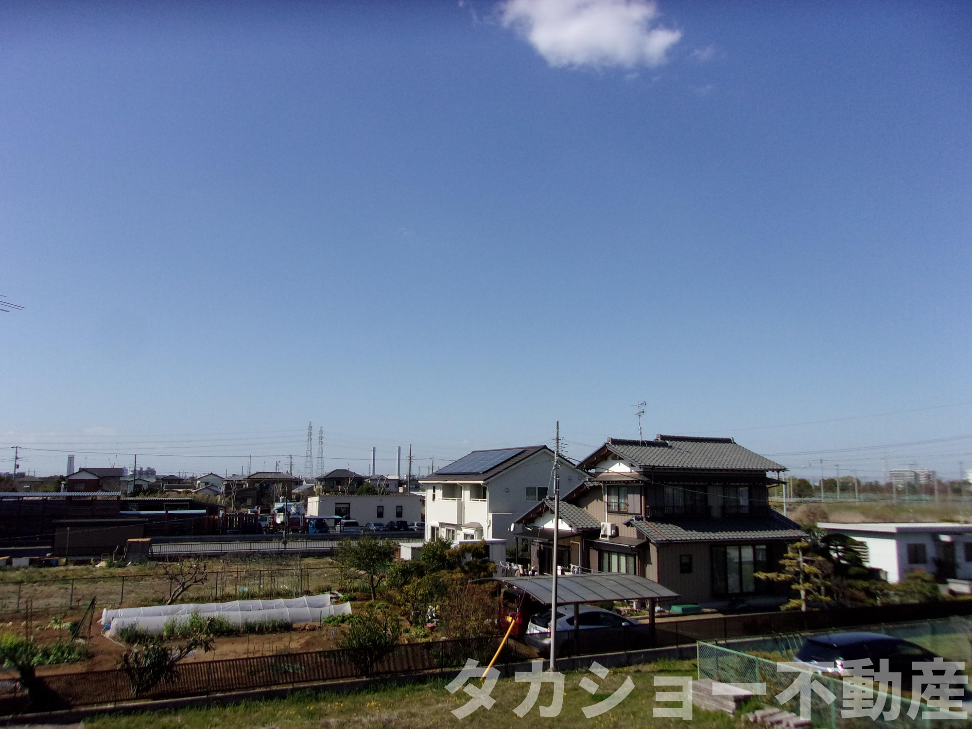 市原市菊間　中古一戸建（二世帯住宅）の展望