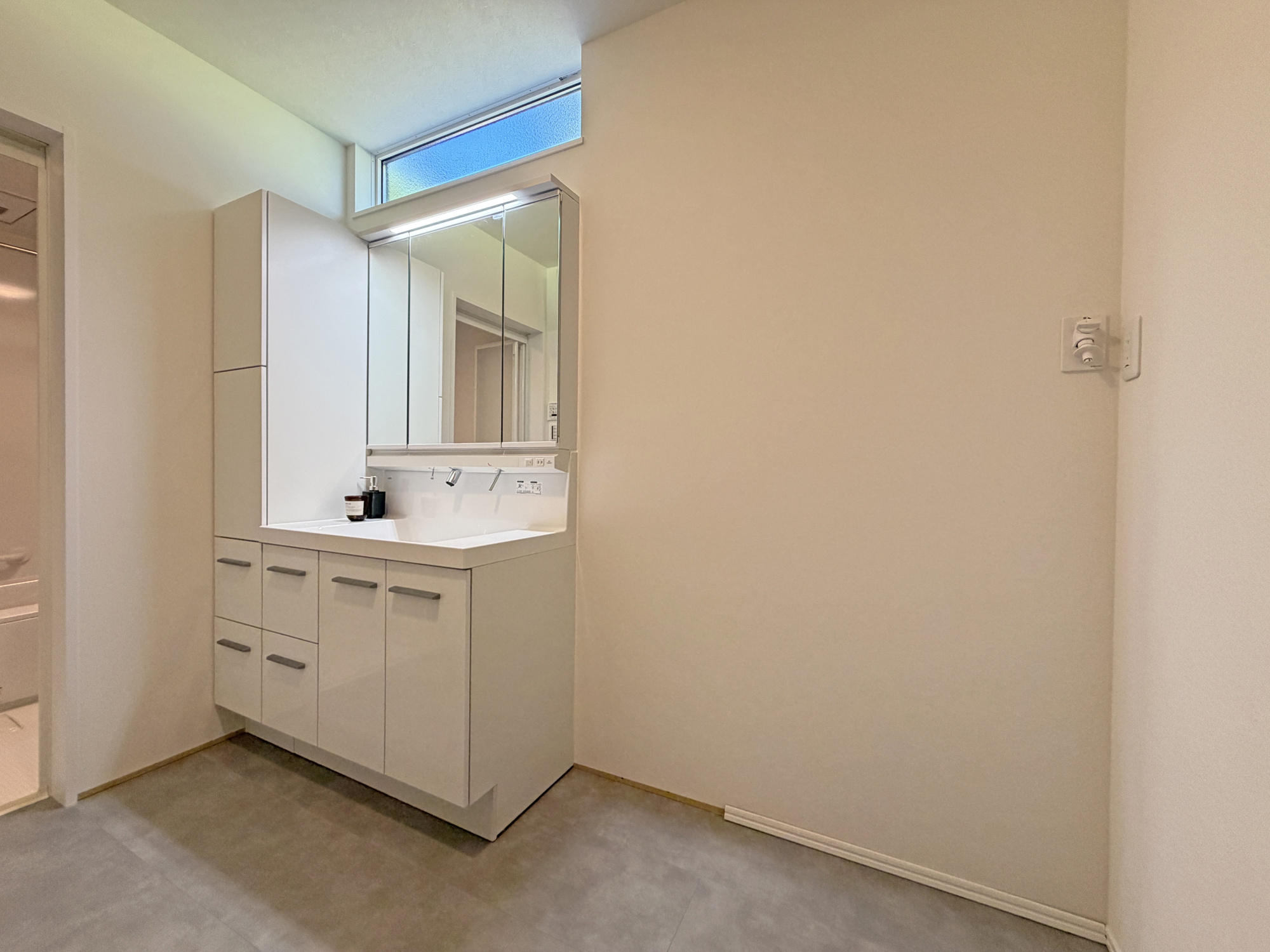 【一宮市三ツ井 限定1邸】ワイド間口×長期優良住宅の洗面所|洗面