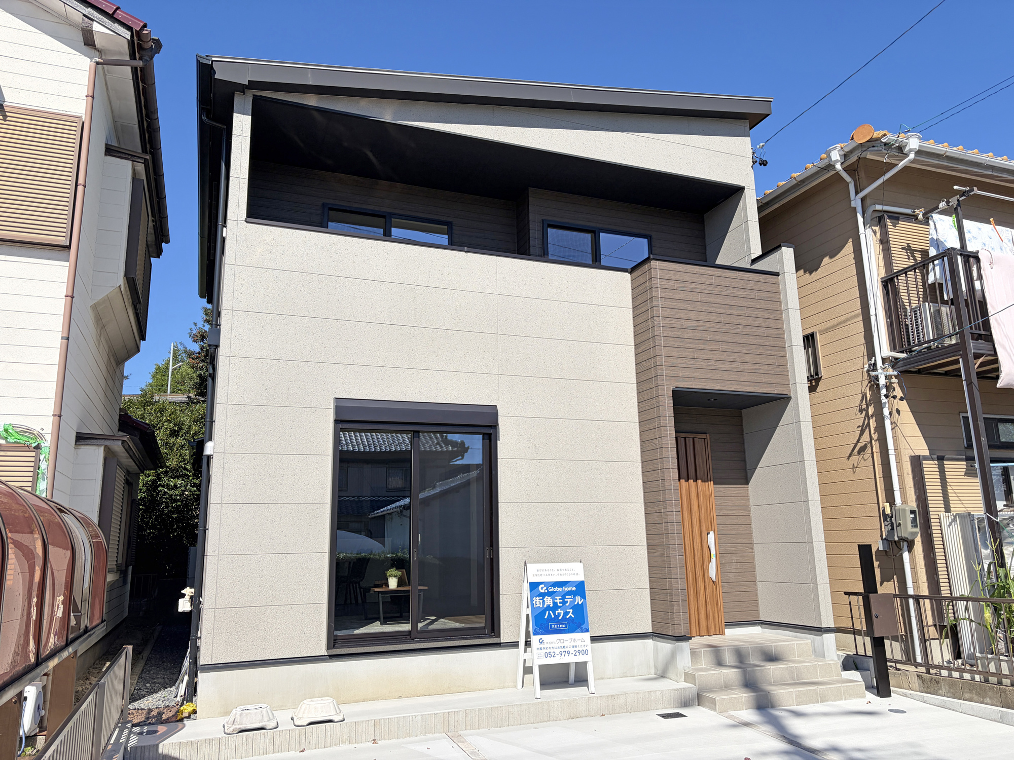 【一宮市三ツ井 限定1邸】ワイド間口×長期優良住宅の外観|堂々完成！室内いつでもご案内可能です