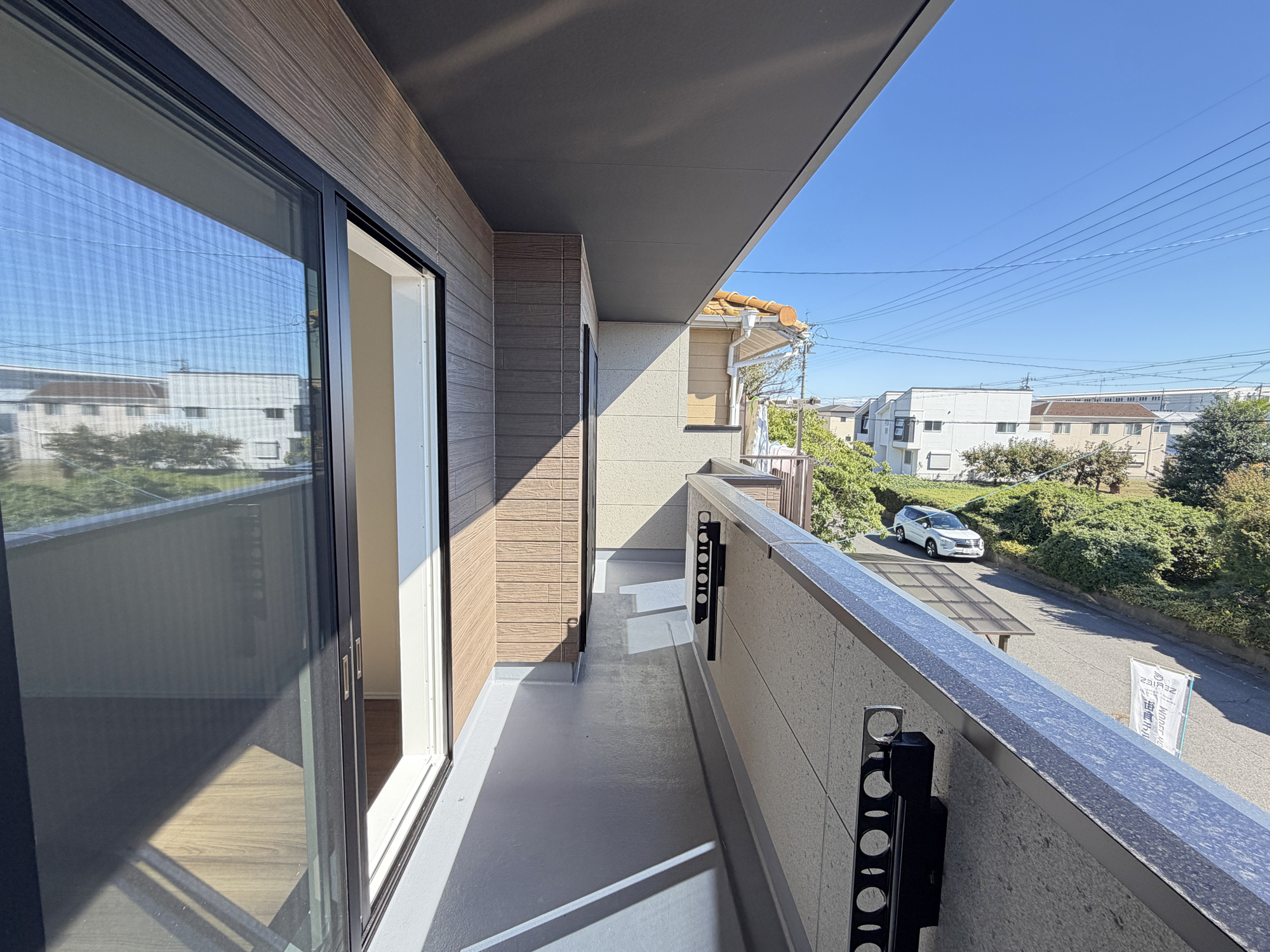 【一宮市三ツ井 限定1邸】ワイド間口×長期優良住宅のバルコニー