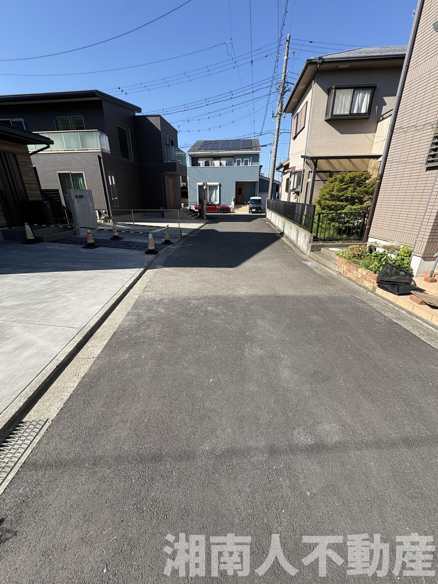 平塚市南原２丁目１１７－４新築戸建ての前面道路含む現地写真|前面道路含む現地写真です