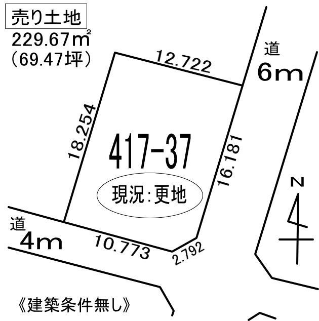 室蘭市柏木町417-37　土地の外観