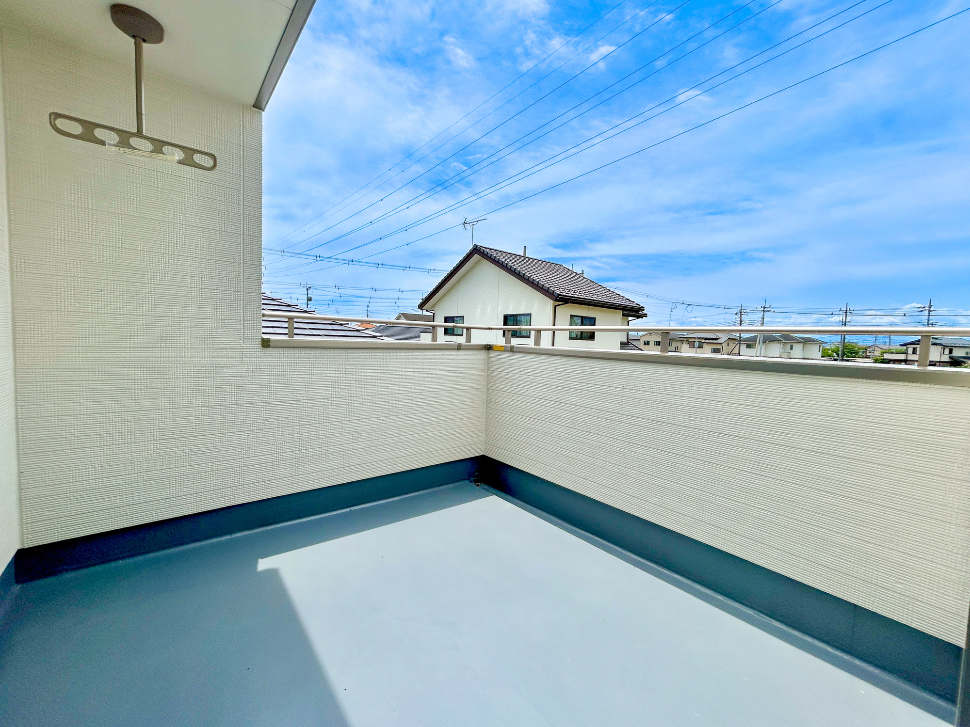 高崎市柴崎町第1期　新築住宅全3棟のバルコニー|同社施工例