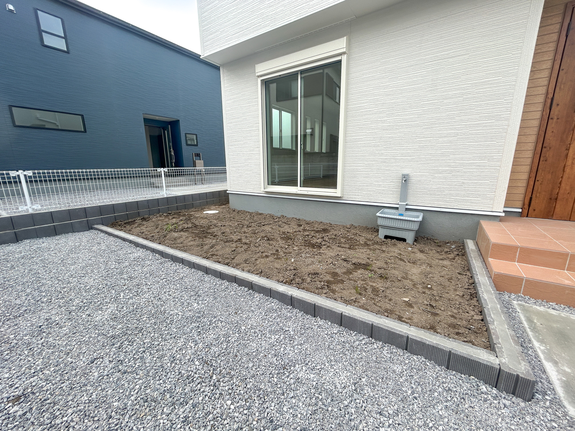 高崎市中豊岡町第5　新築住宅全4棟の庭|お庭での家庭菜園・ガーデニングを通じて、お子様と一緒に育てていくと、思い出も増えていきそうですね♪