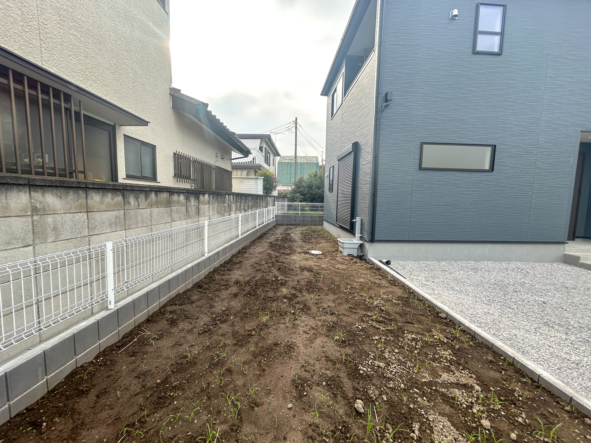 高崎市中豊岡町第5　新築住宅全4棟の庭|お庭での家庭菜園・ガーデニングを通じて、お子様と一緒に育てていくと、思い出も増えていきそうですね♪
