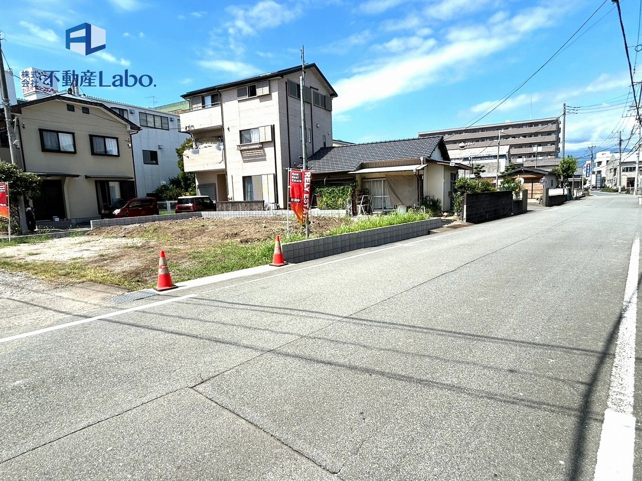 クレイドルガーデン　沼津市上香貫第3の前面道路含む現地写真|現在建築中！いつでもご見学可能です♪