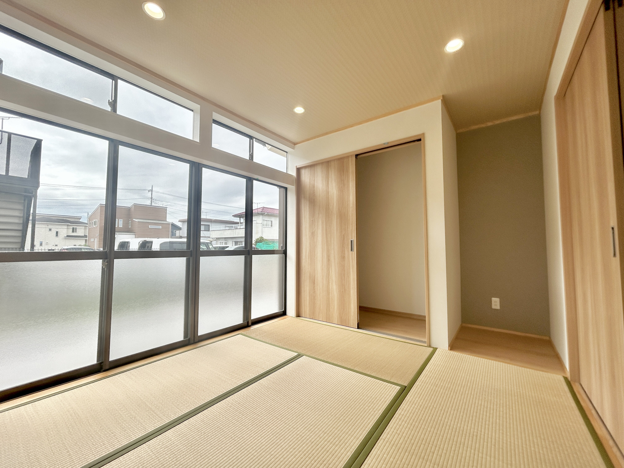 玉村町上新田　中古住宅の和室|洋室畳敷き、畳があることにより客間や落ち着いた空間になります。