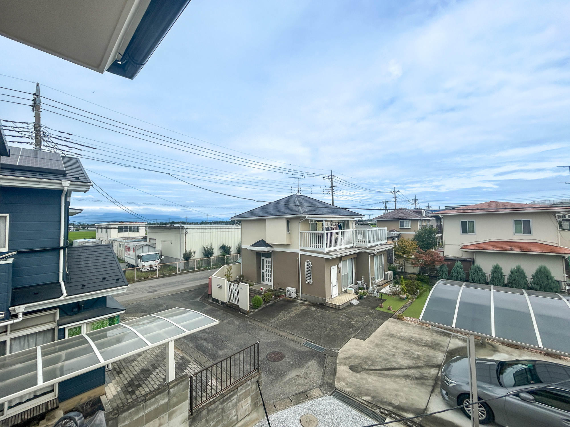 玉村町上新田　中古住宅の展望|隣地との距離が確保されているので開放感のある眺望♪