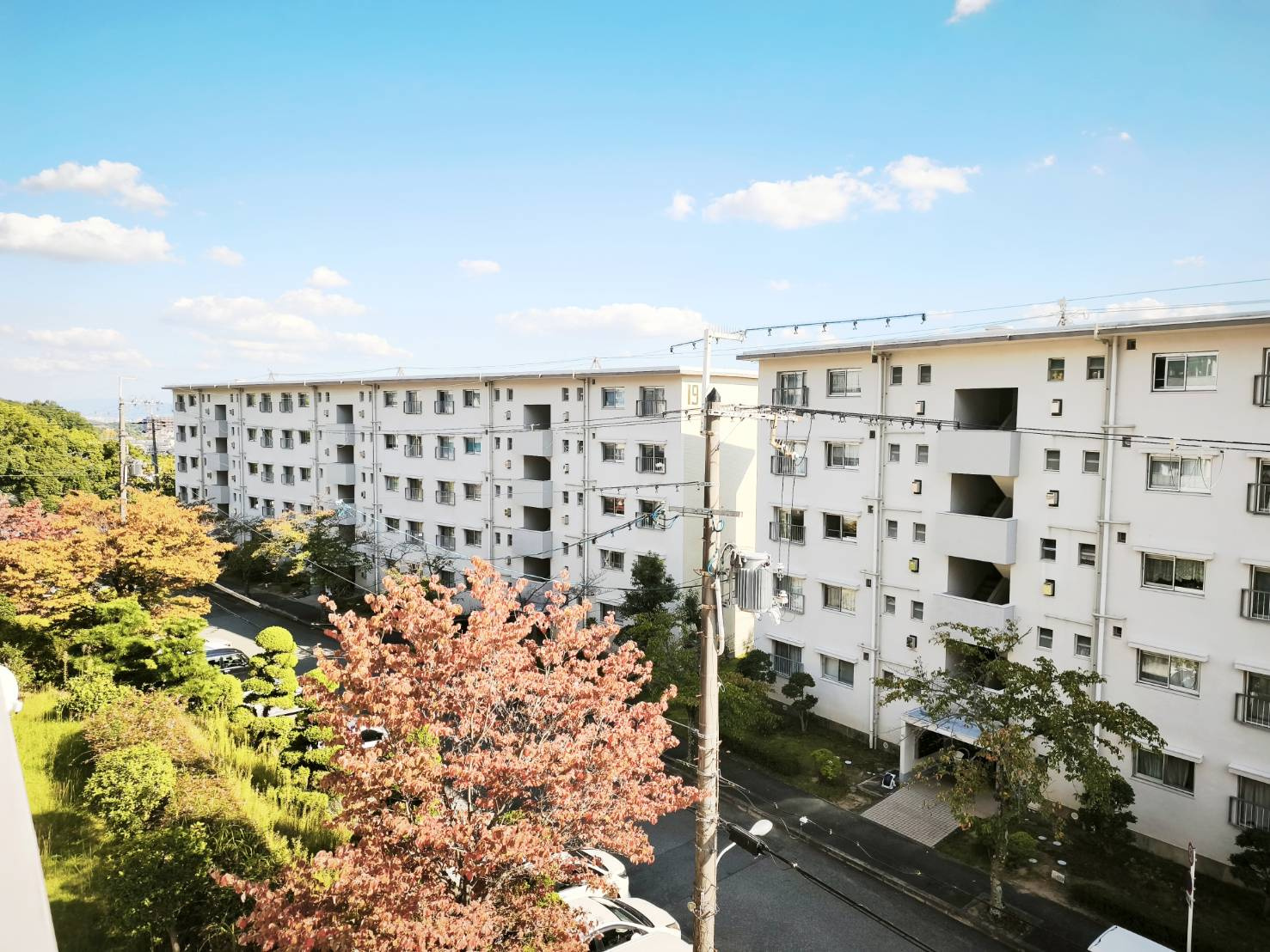 箕面如意谷住宅18号棟の展望