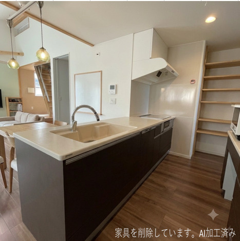 登別市若山町3丁目12-48　平屋中古住宅のキッチン