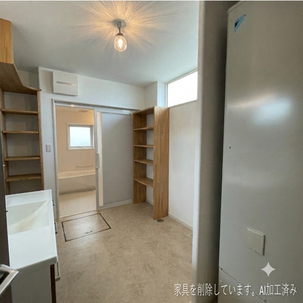 登別市若山町3丁目12-48　平屋中古住宅の脱衣所