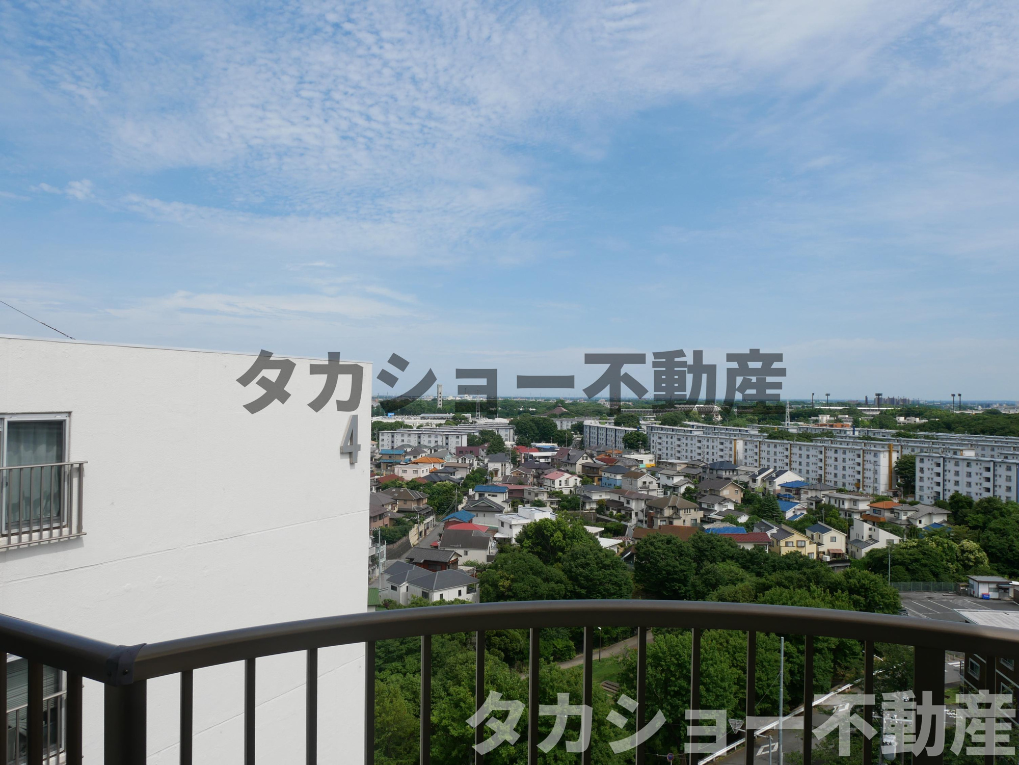 稲毛ファミールハイツ　5号棟の展望