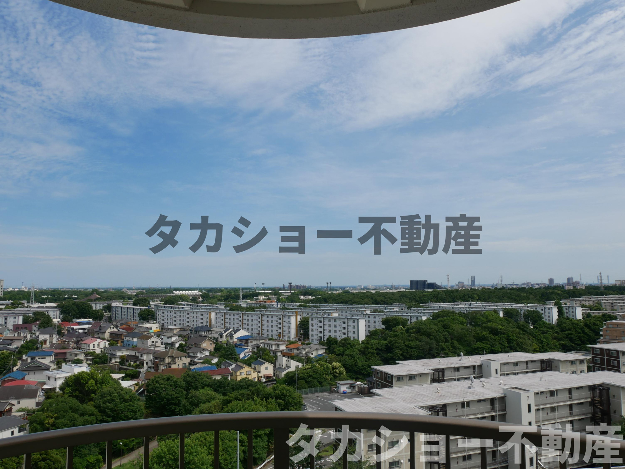 稲毛ファミールハイツ　5号棟の展望