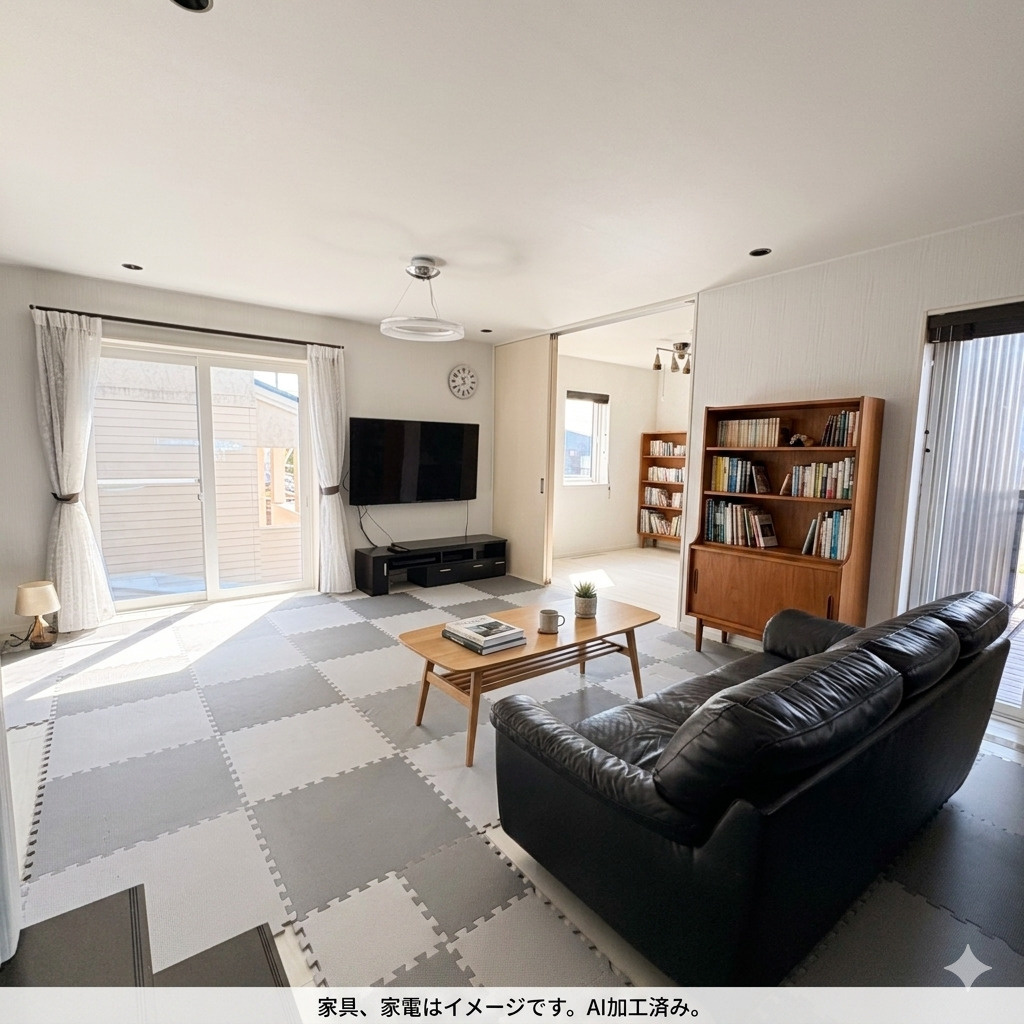 室蘭市八丁平5丁目30-112　中古住宅の居間・リビング