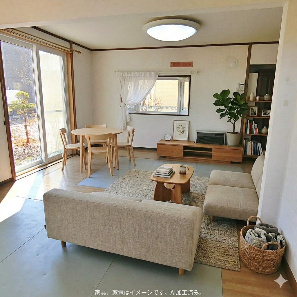 登別市若草町2丁目12-5　中古住宅の居間・リビング
