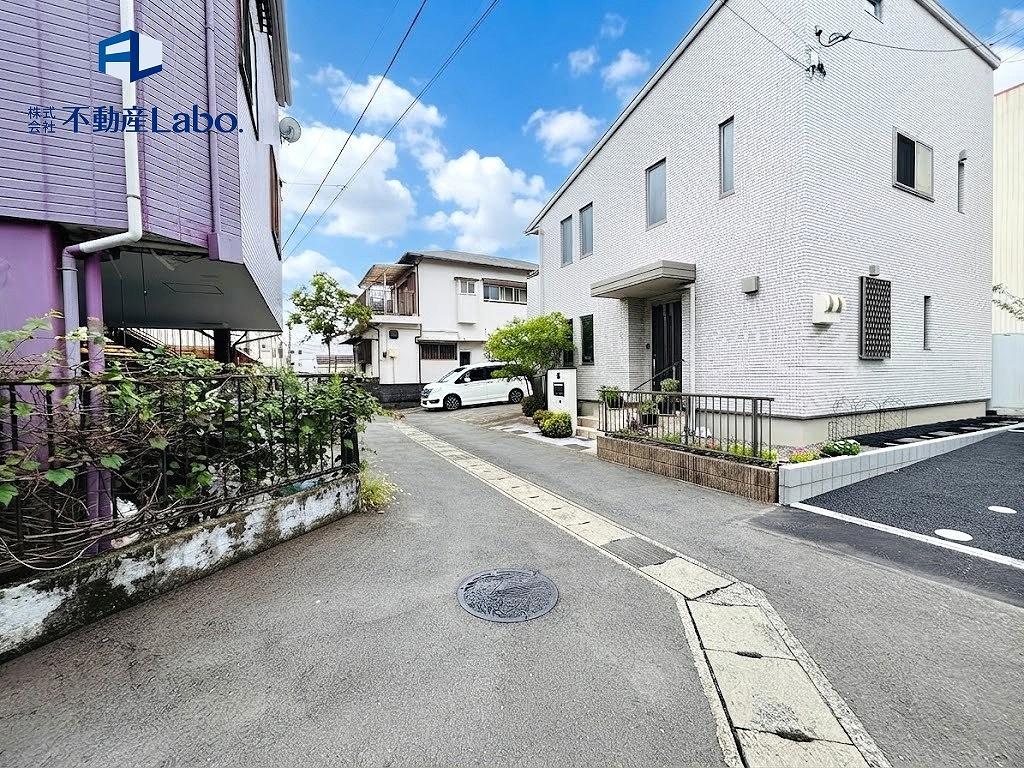 クレイドルガーデン　沼津市三枚橋第1　新築分譲住宅　全1棟の前面道路含む現地写真|●前面道路● 4ｍ以上の前面道路♪