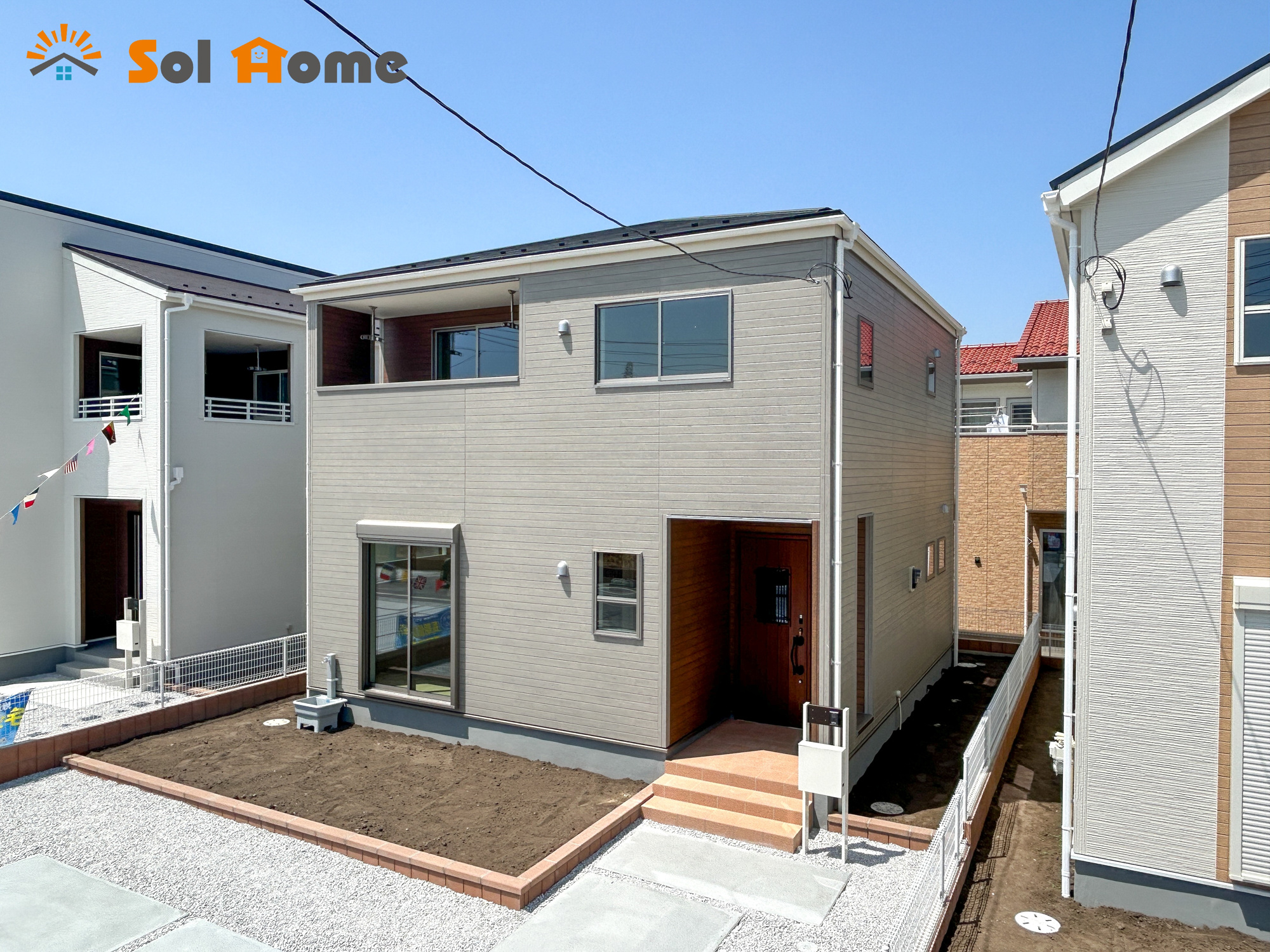 高崎市新町第8　新築住宅全9棟の外観|◆本日のご案内も大歓迎です♪◆ 図面や写真では分からない部分を不動産のプロが丁寧にご説明いたします！！ソルホームはいつでもお問い合わせをお待ちしております♪