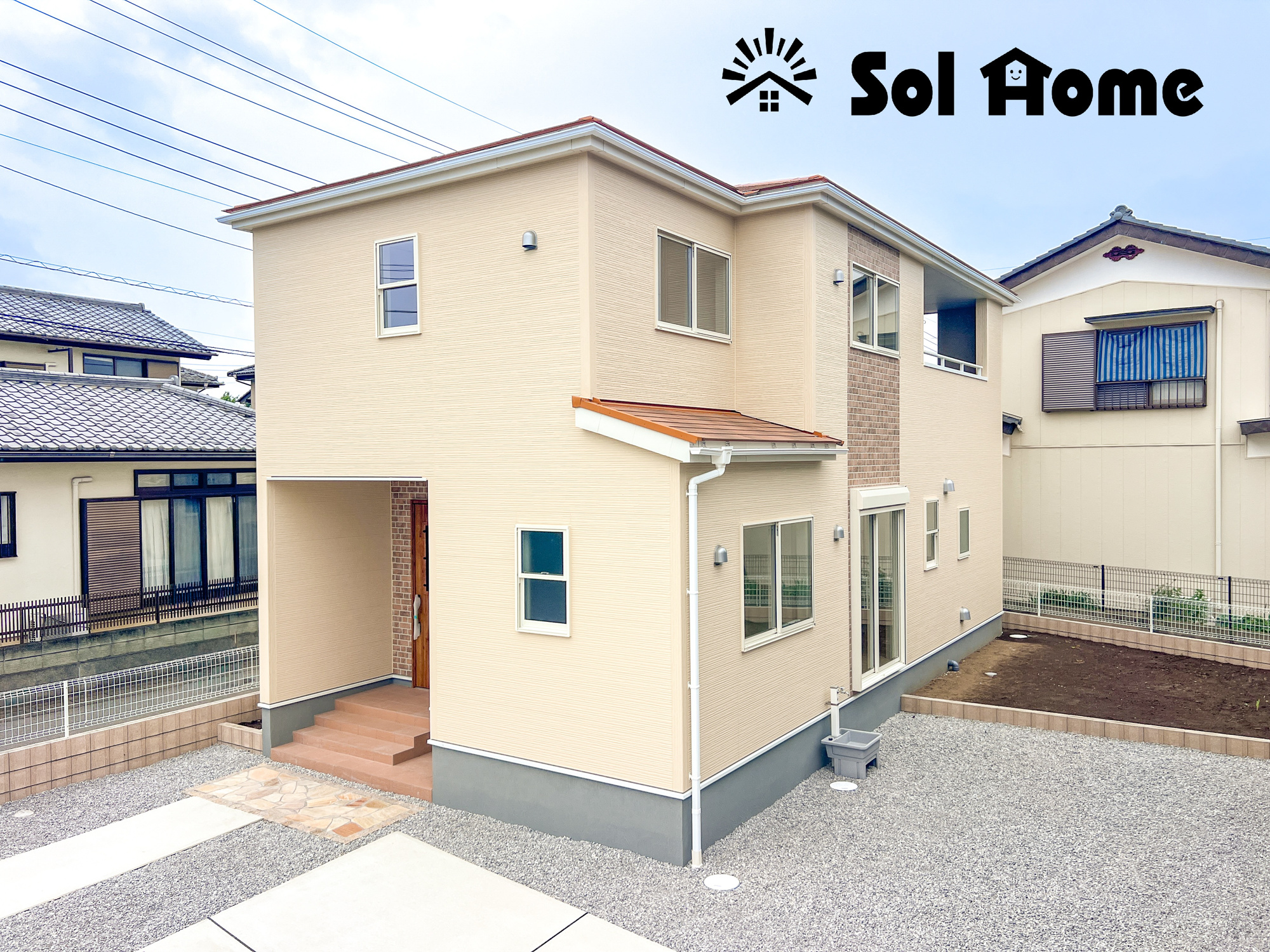 第５栃木市岩舟町静和　新築住宅全２棟の外観|◆本日のご案内も大歓迎です♪◆ 図面や写真では分からない部分を不動産のプロが丁寧にご説明いたします！！ 年中無休のソルホームはいつでもお問い合わせをお待ちしております♪