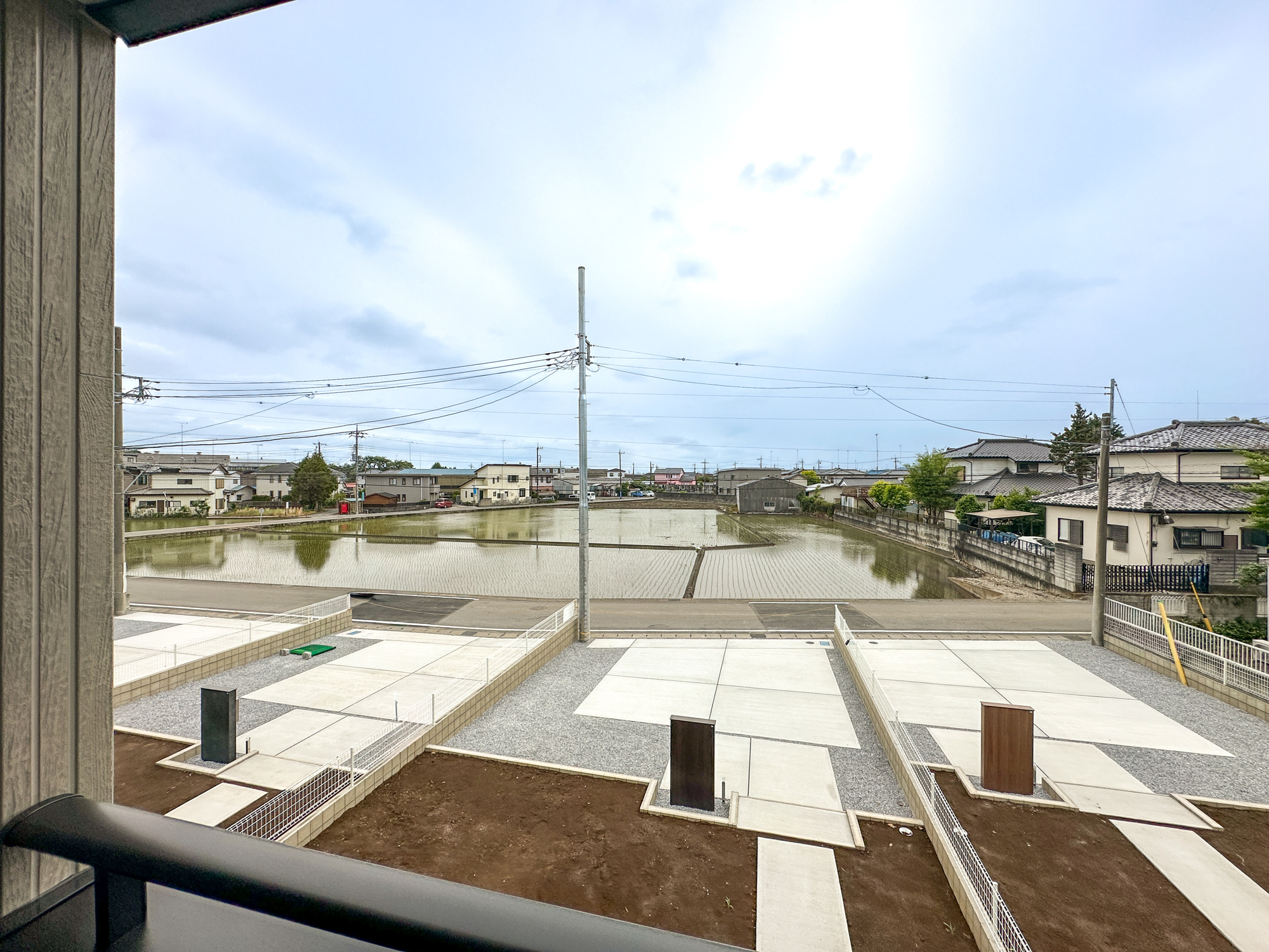 第１栃木市都賀町平川　新築住宅全４棟の展望|隣地との距離が確保されているので開放感のある眺望♪