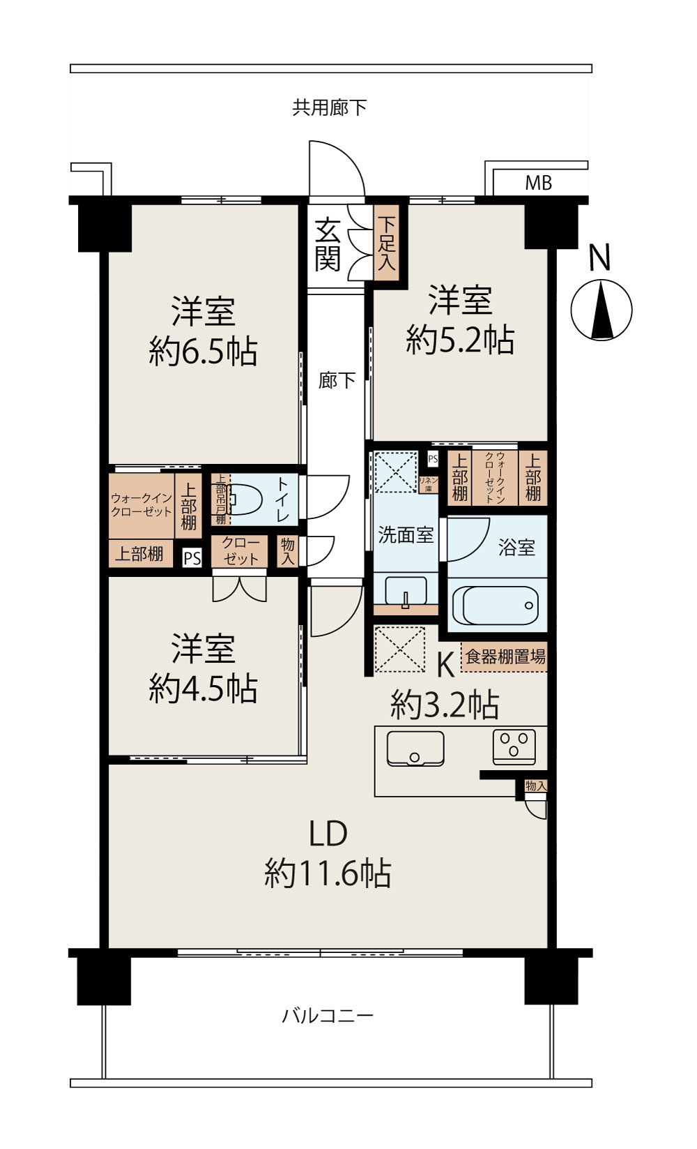 サンクレイドル西川口Ⅲの間取り