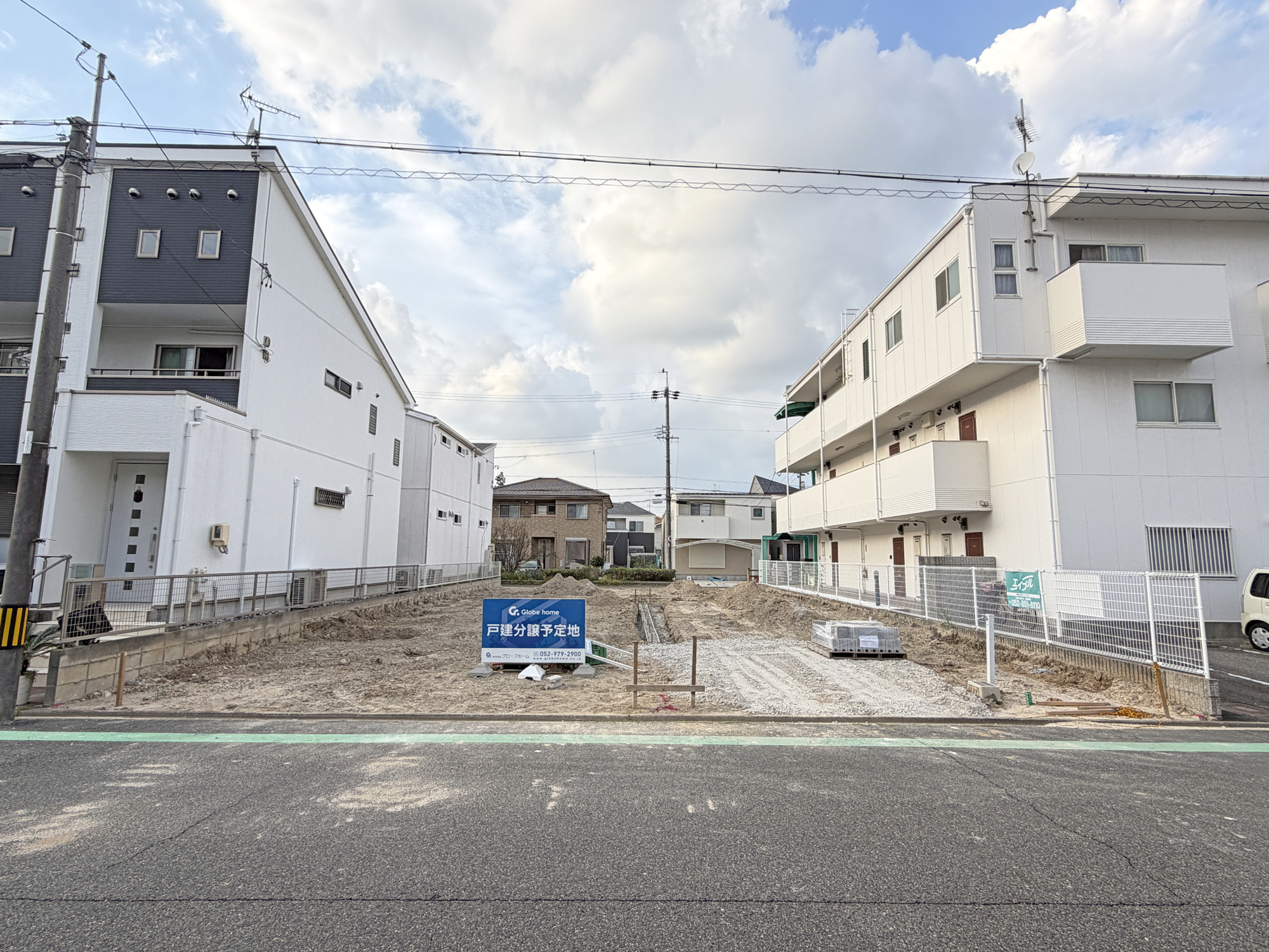 【瑞穂区井の元町Ⅲ 3号棟】南向き×LaundryRの前面道路含む現地写真|現地 南側より撮影（2026.09下旬）