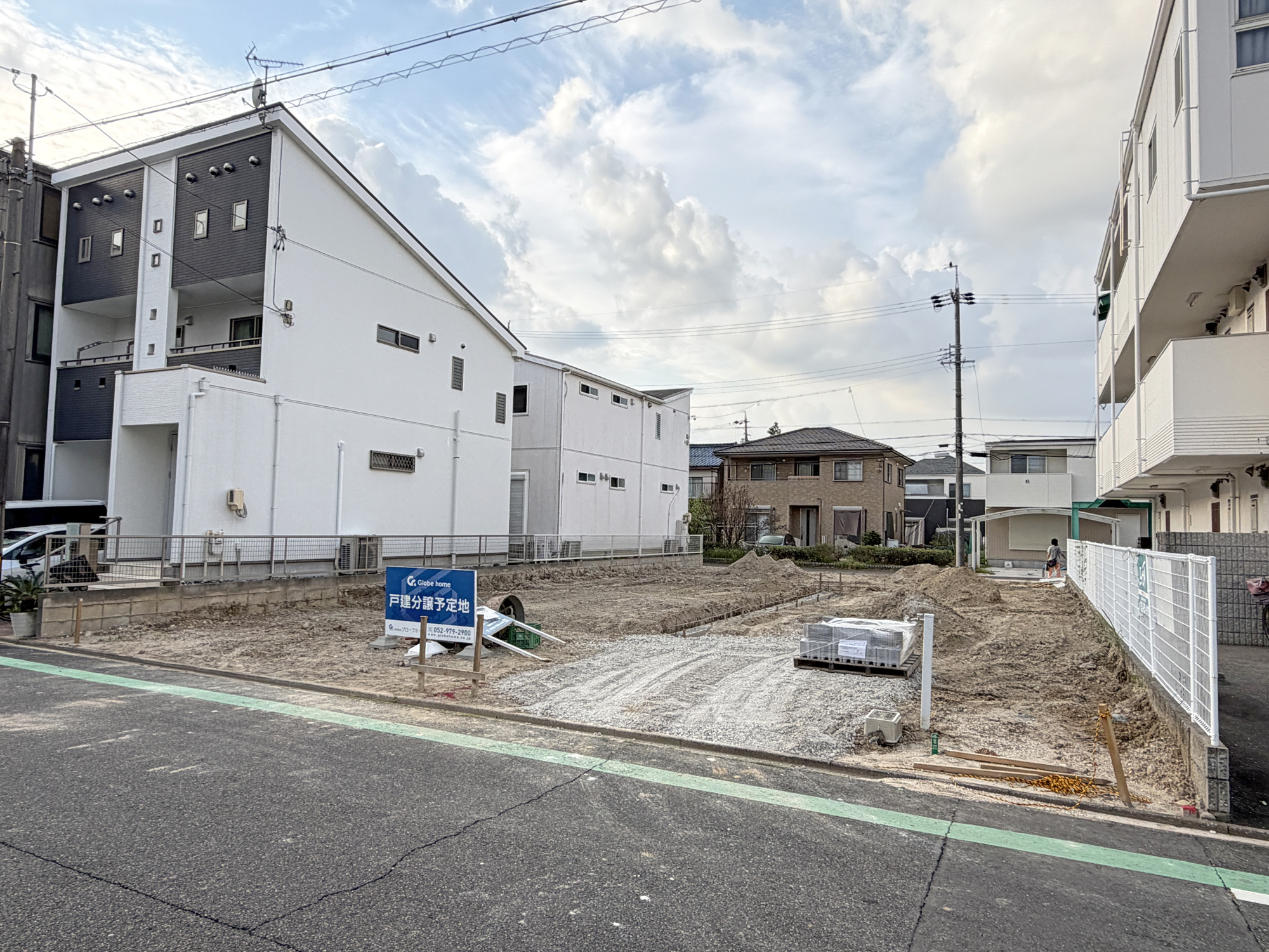 【瑞穂区井の元町Ⅲ 3号棟】南向き×LaundryRの前面道路含む現地写真|現地 南側より撮影（2026.09下旬）