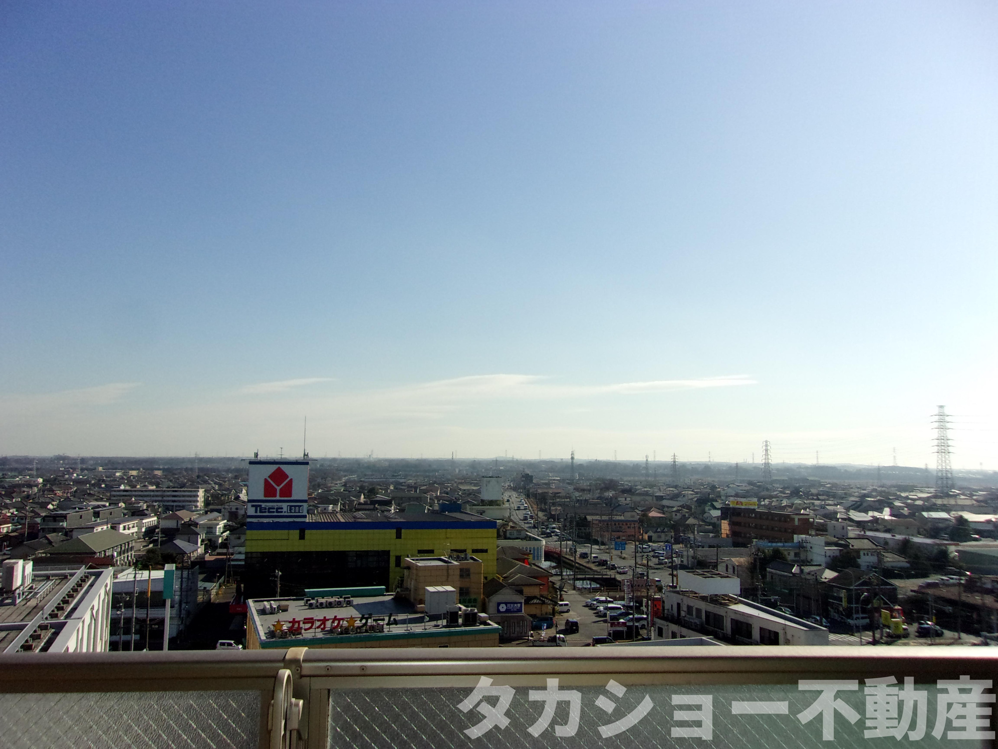 ザ・ガーデンアイルの展望|遮る建物がなく、非常に気持ち良いです!!