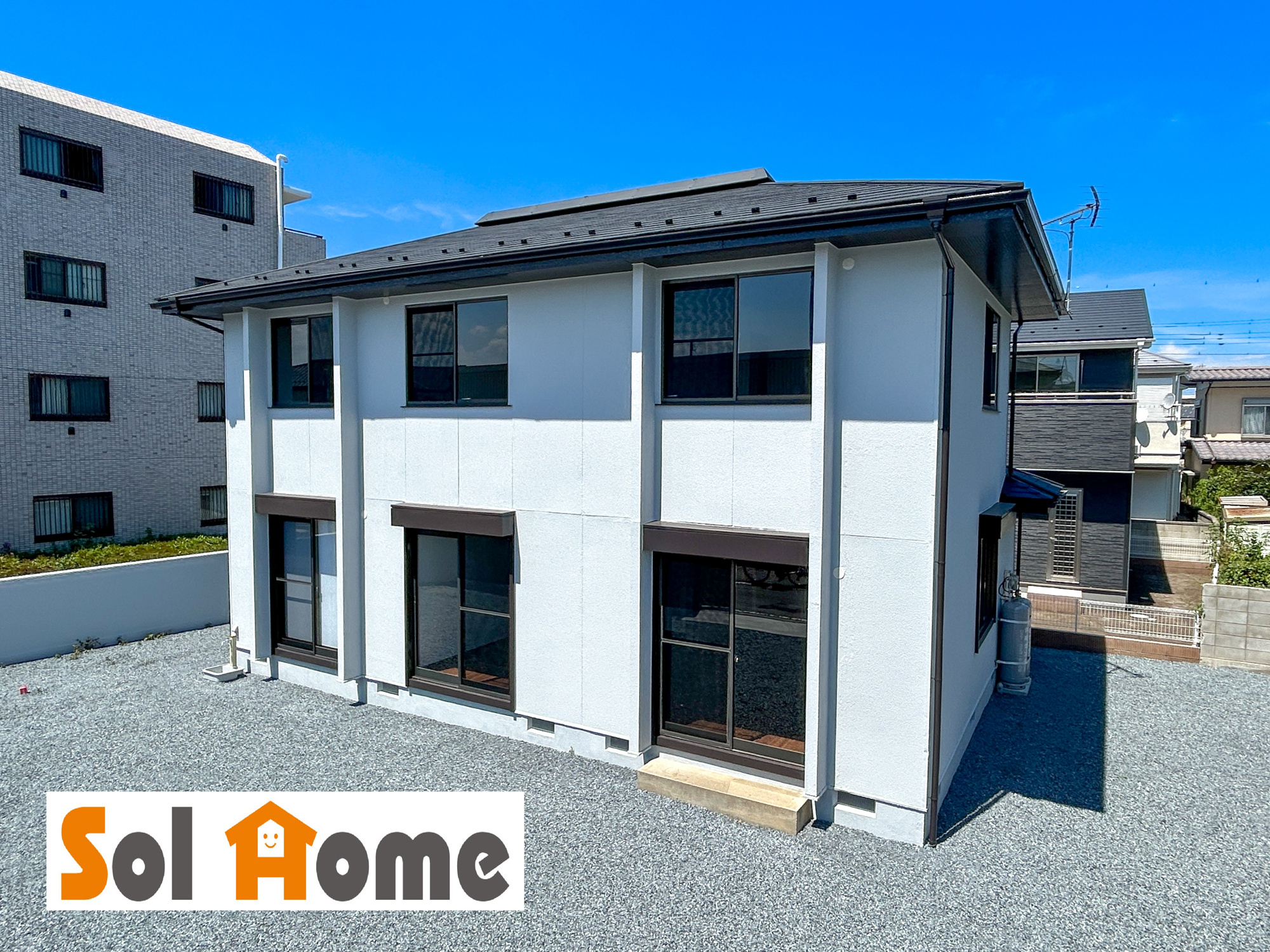 高崎市新町　　中古戸建の外観|◆本日のご案内も大歓迎です♪◆ 図面や写真では分からない部分を不動産のプロが丁寧にご説明いたします！！ 年中無休のソルホームはいつでもお問い合わせをお待ちしております♪