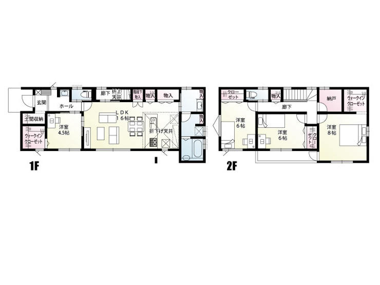 高崎市石原町4期　新築住宅全4棟の間取り|◇土地86.22坪　建物34.81坪　土間収納　WIC2ヵ所　納戸　収納豊富◇