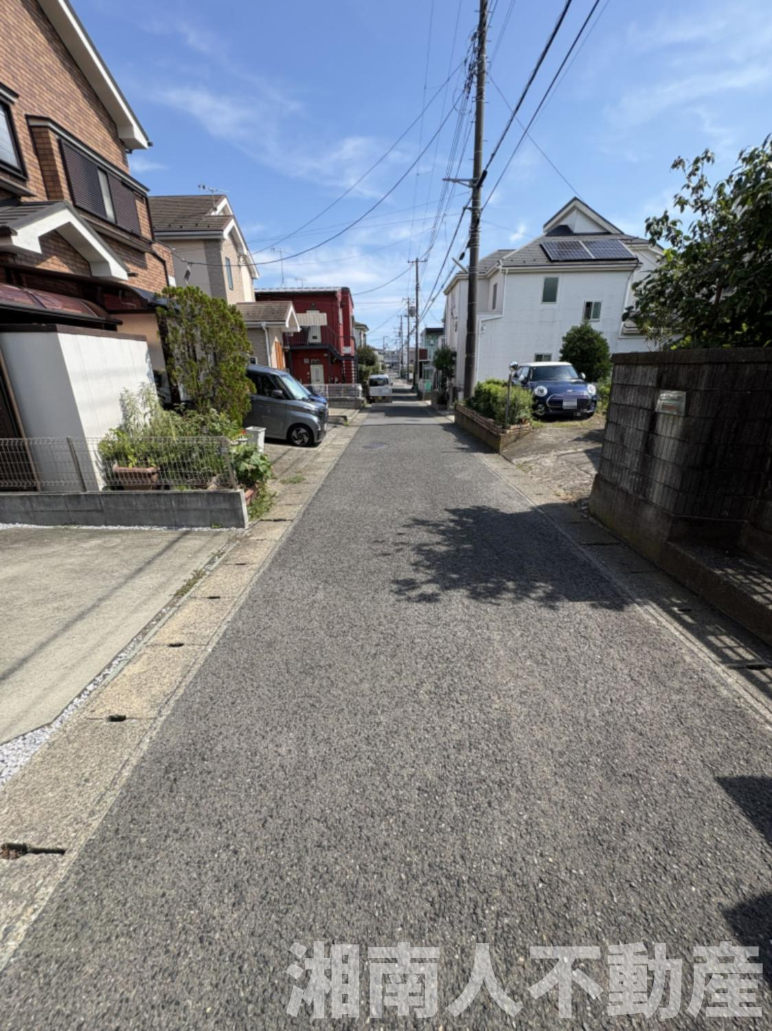 平塚市南原３丁目　中古戸建　43.10坪の前面道路含む現地写真|前面道路含む現地写真です