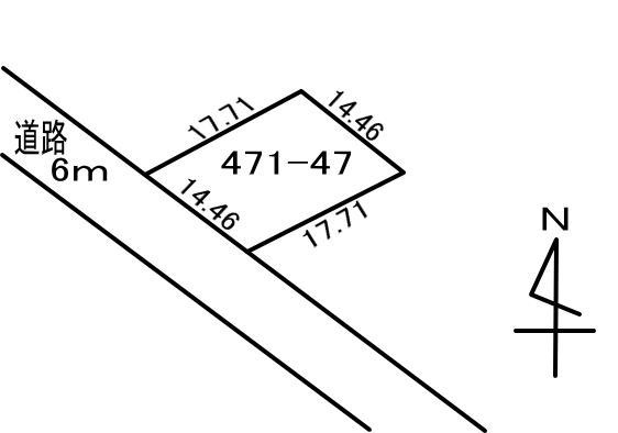 白老町北吉原471-47　土地の外観