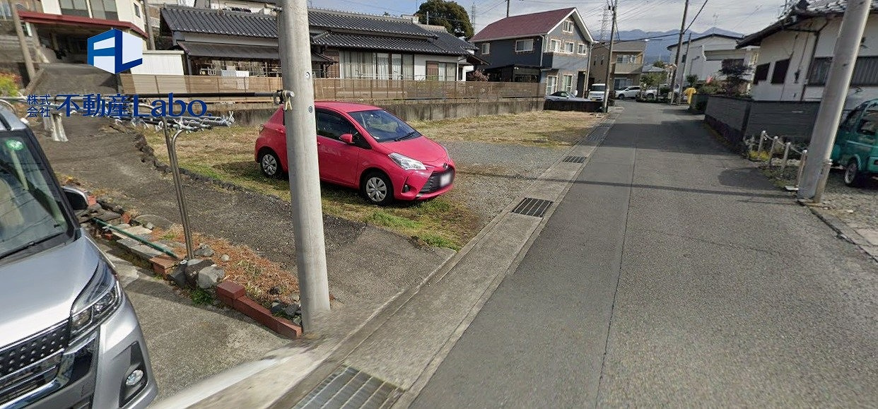 クレイドルガーデン　富士市宇東川西町　第1　全1棟の前面道路含む現地写真|ゆとりある土地面積の60坪超えです♪建築過程も楽しみですね♪